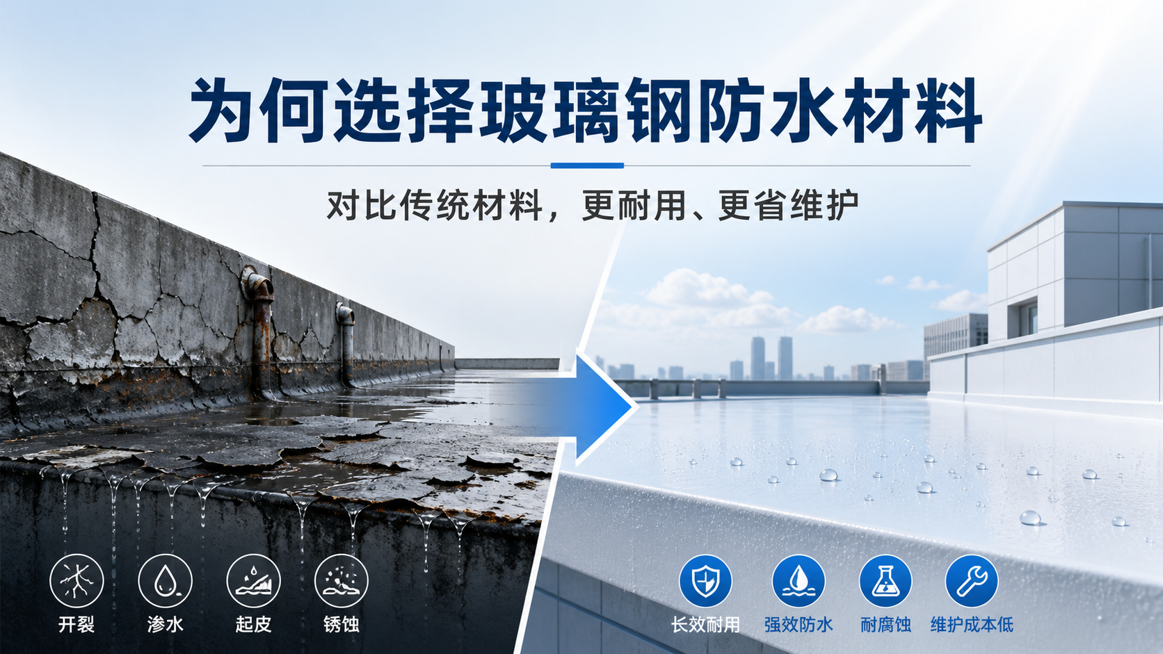 在北屯，为何选择玻璃钢防水材料而非传统材料